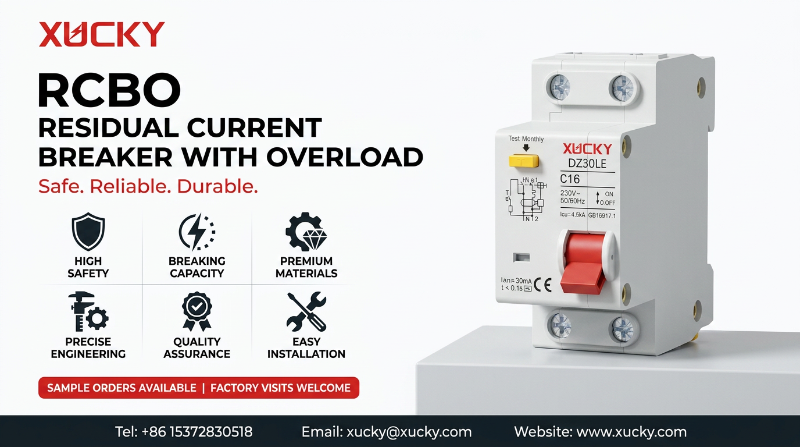 XUCKY تعيد تعريف السلامة المدمجة مع سلسلة DZ30LE RCBO الجديدة كليًا